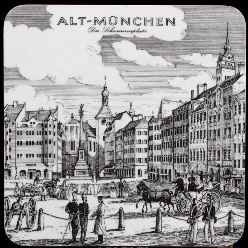 Vintage Alt-München Coasters By Schuberth  Set Of 4 - Picture 2 of 8